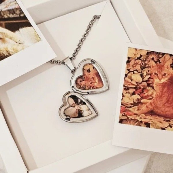 Producto - Relicario Collar Corazón Te Amo - Acero - 1