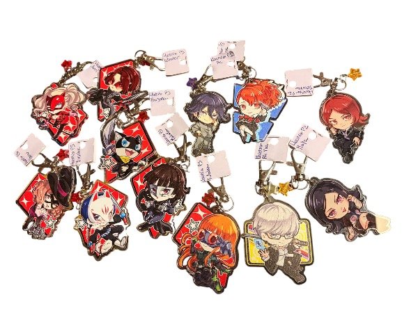 Producto - Llavero Acrílico Persona 5 Doble faz Varios personajes Nappo - 2