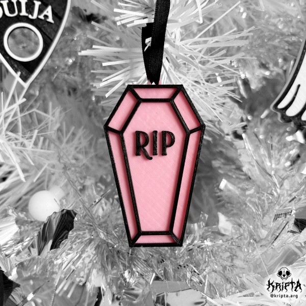 Producto - Adorno de Navidark - Ataúd rosa