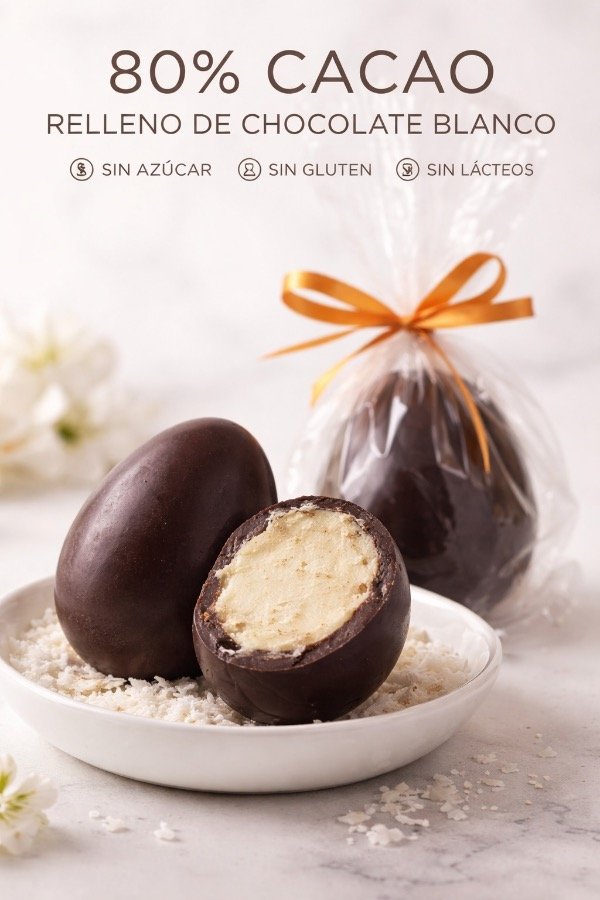 Producto - Huevito 5cm relleno de choco blanco