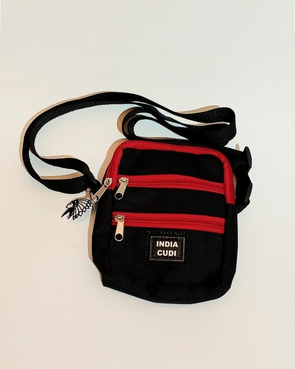 Producto - Mini Morral Deportivo Negro Cierres Rojos