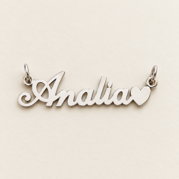 Producto - Dije Nombre Personalizado Calado en Plata - 1