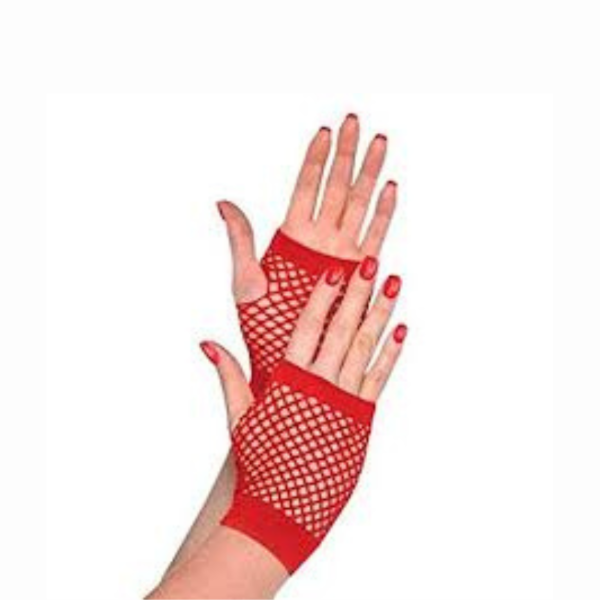 Producto - Guantes de red cortos color rojo