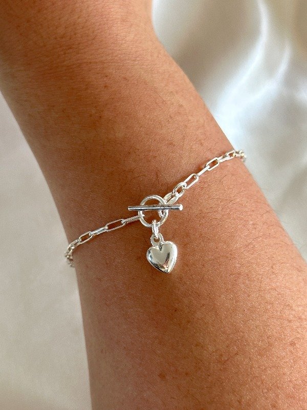 Producto - Pulsera Corazon cierre barra