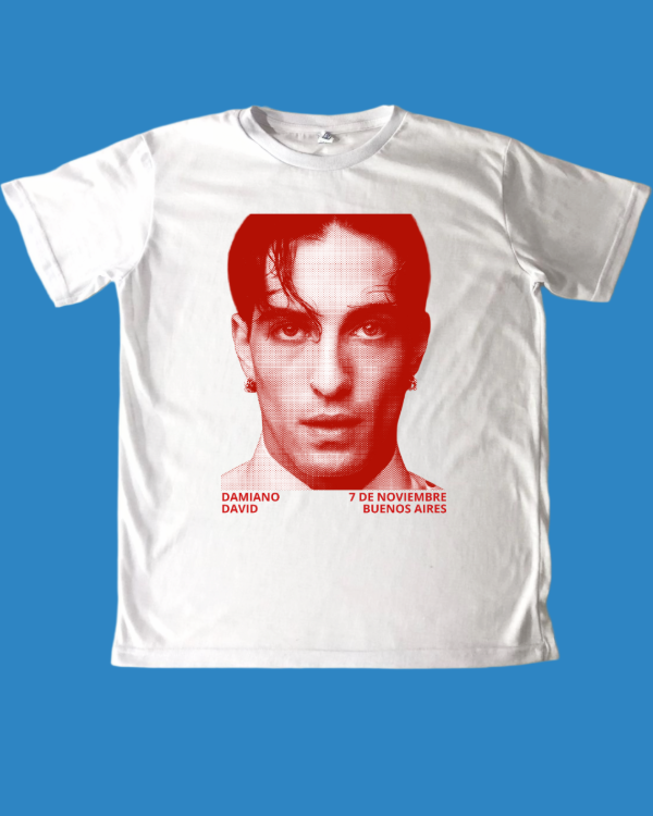 Remera Damiano Rojo - Damiano David — imagen 2