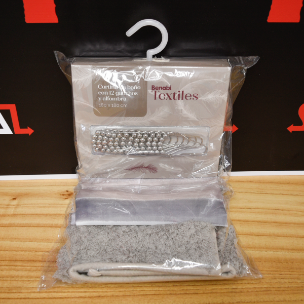 Producto - CORTINA DE BAñO POLIESTER 55101