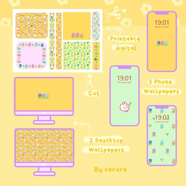 Producto - 1er kit Spring bunnies Digital