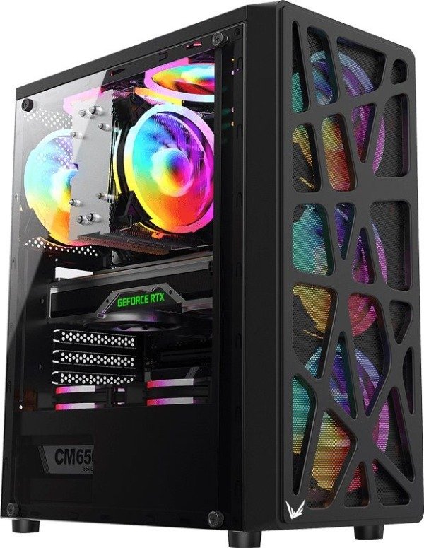Producto - PC PCBOX GAMER RYZEN 5 5500 RX 6600 8GB 16GB SSD 500 GB W11