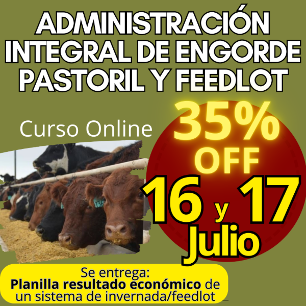 Producto - Curso Online: Administración Integral de Engorde Pastoril y Feedlot
