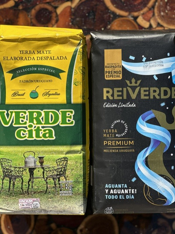 Producto - Pack: Yerba Verdecita + Yerba Rei Verde Premium