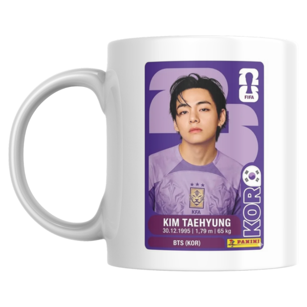 Producto - Taza - Figurita mundial 2026 Kim Taehyung (BTS) - 0