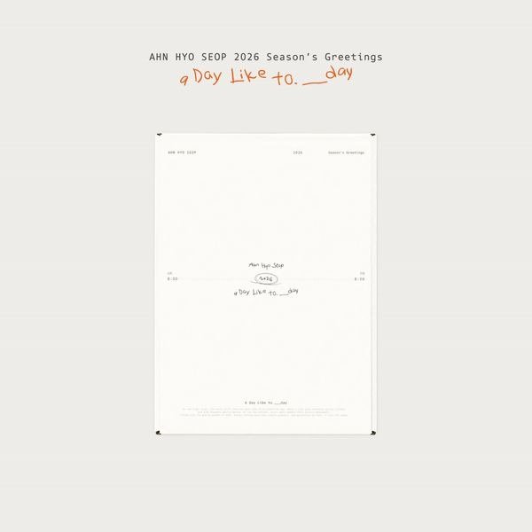 Producto - AHN HYO SEOP SEASONS GREETINGS 2026
