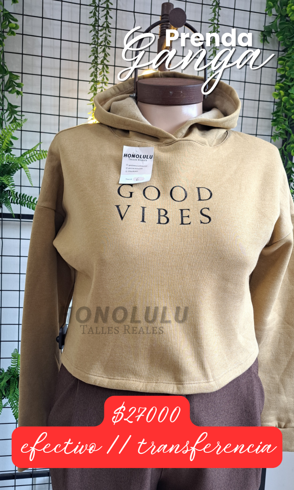 Producto - Buzo Good Vibes Frizado