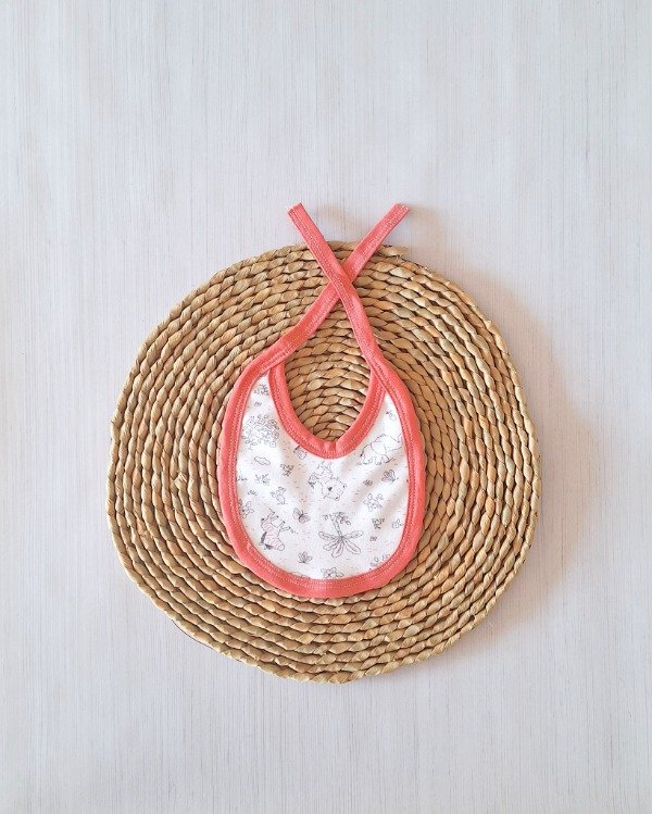 Producto - Babero RN Animalitos Durazno