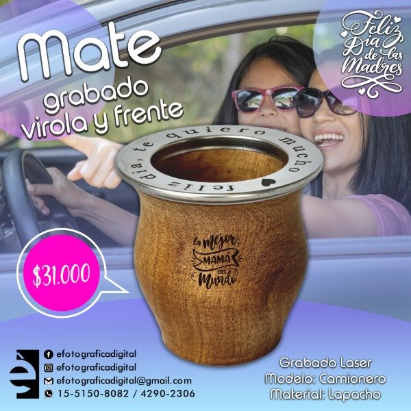 Producto - Mate Camionero Grabado