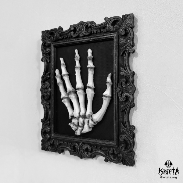 Producto - Marco gótico 3D - Mano Esquelética - 1