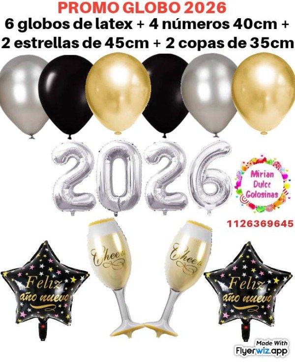 Producto - Promo globo año nuevo 2026