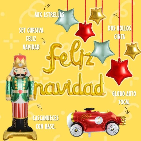 Producto - Combo globos CASCANUECES NAVIDAD