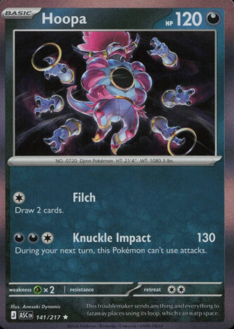 Producto - Hoopa 141/217 HolofoilAscended Heroes