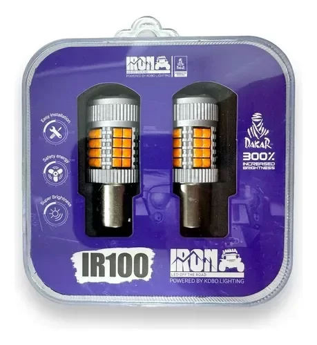 Producto - IRON LED - 1 POLO AMBAR SUPER CANBUS PAR -IR100-