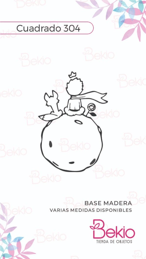 Producto - Sello Cuadrado 304 - El Principito