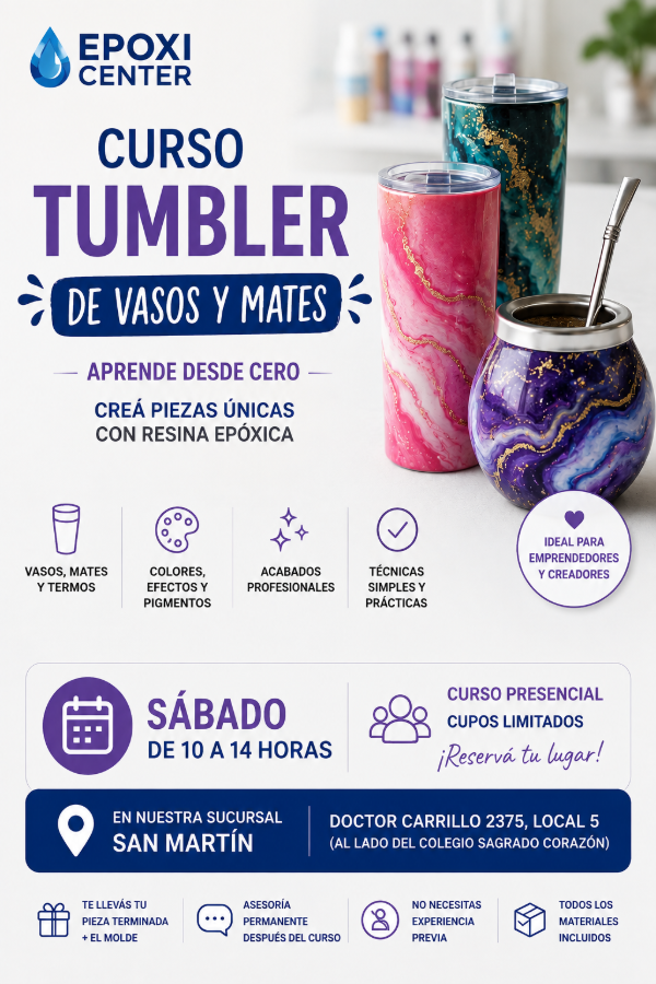Producto - RESERVA Curso tumbler, vasos y mates 29 de agosto