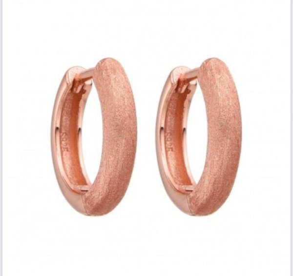 Producto - Argollitas lisas con detalle Plata 925. Par