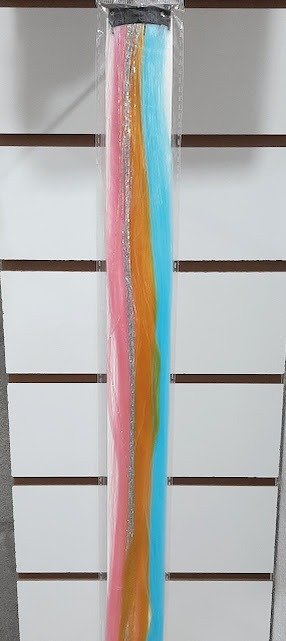 Producto - Extension Mechon Liso Tricolor Con Oropel - 0