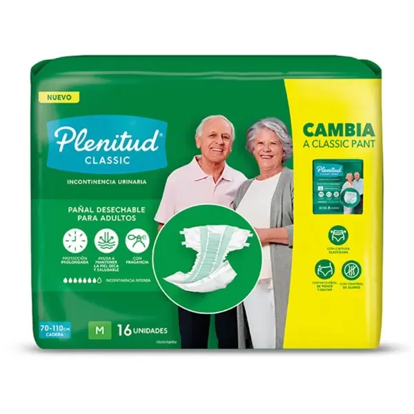 Producto - PLENITUD PAÑAL CLASSIC X16 M