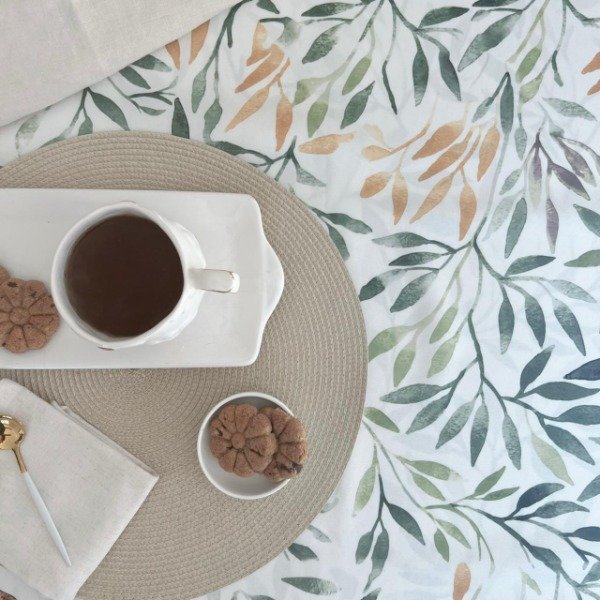 Producto - Mantel de Tela Antimanchas New Hojitas