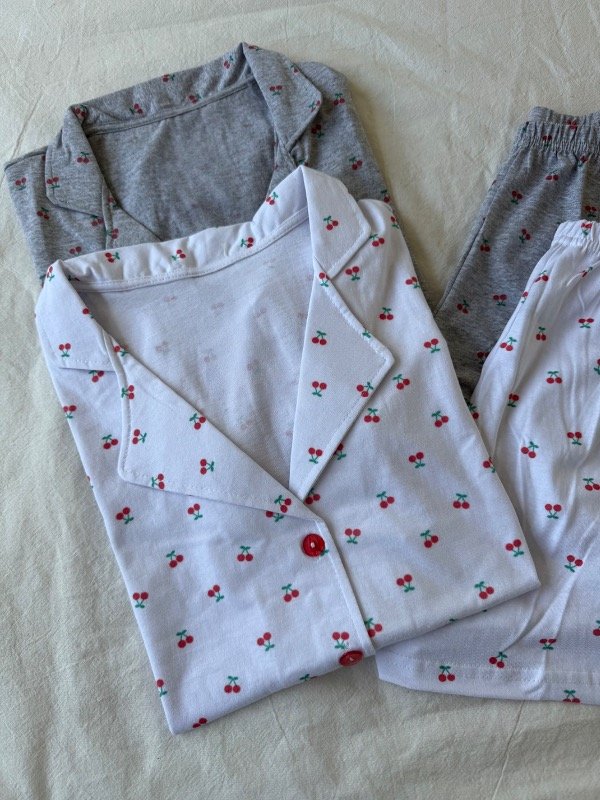 Producto - PIJAMA CHERRY CAMISERO