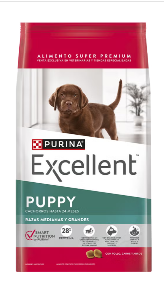 Producto - Purina Excellent Perro Cachorro  Razas Medianas y grandes