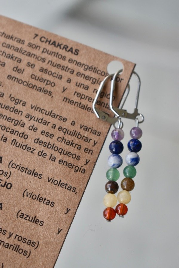 Producto - Aritos Bali chakras