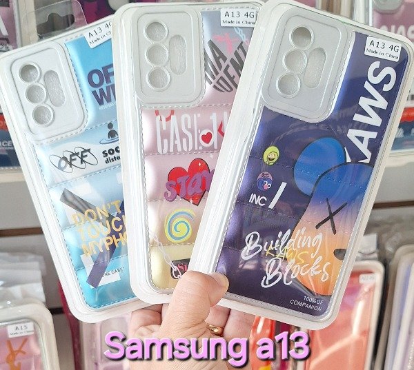 Producto - Fundas puffer diseño metalizadas. Samsung a13 - 2