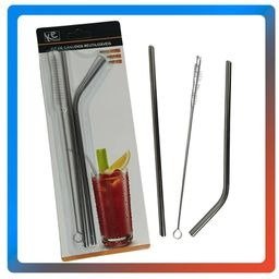 Producto - KIT DE BOMBILLAS CON LIMPIADOR REUTILIZABLE DE METAL 3PIEZAS (12KIT)