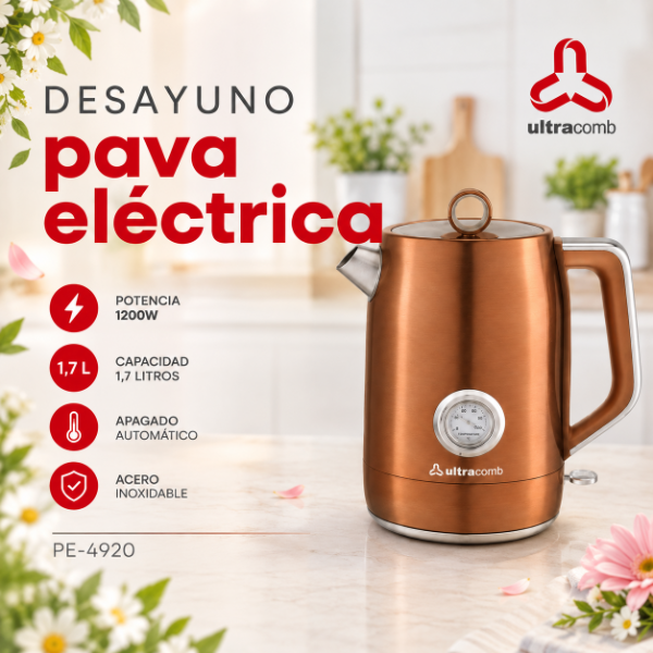 Producto - PAVA ELÉCTRICA ULTRACOMB PE-4920