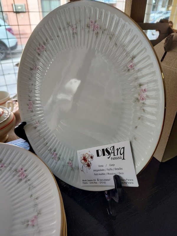 Producto - Plato playo Doble Rosa 24 - 2