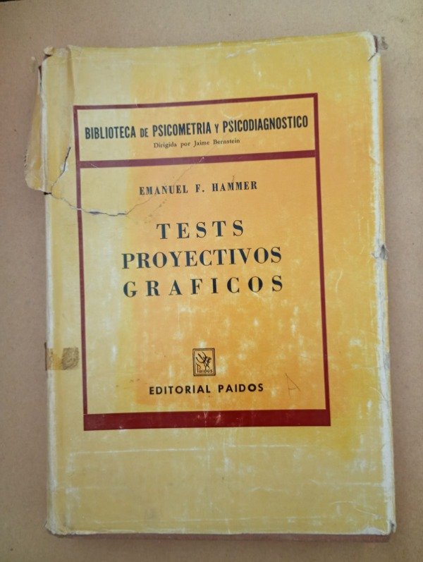 Producto - Tests proyectivos gráficos - Emanuel F Hammer - Paidos 1969 - Tapa dura