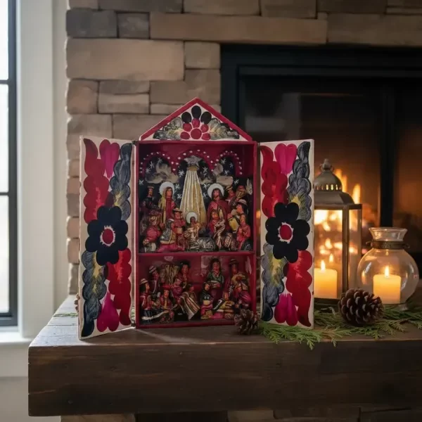 Producto - Pesebre de Madera Pintado a Mano