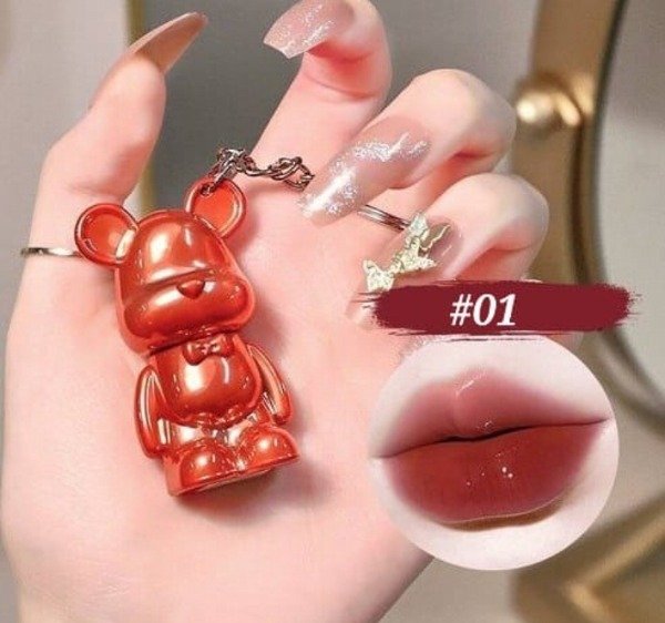 Producto - Lipgloss llavero osito metalizado