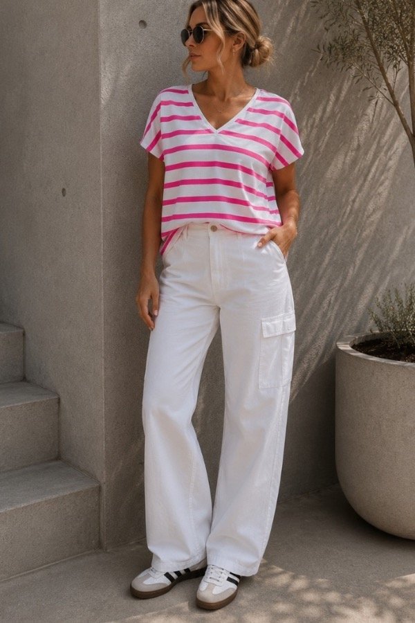 Producto - PANTALON CARGO PAME  BLANCO - 0