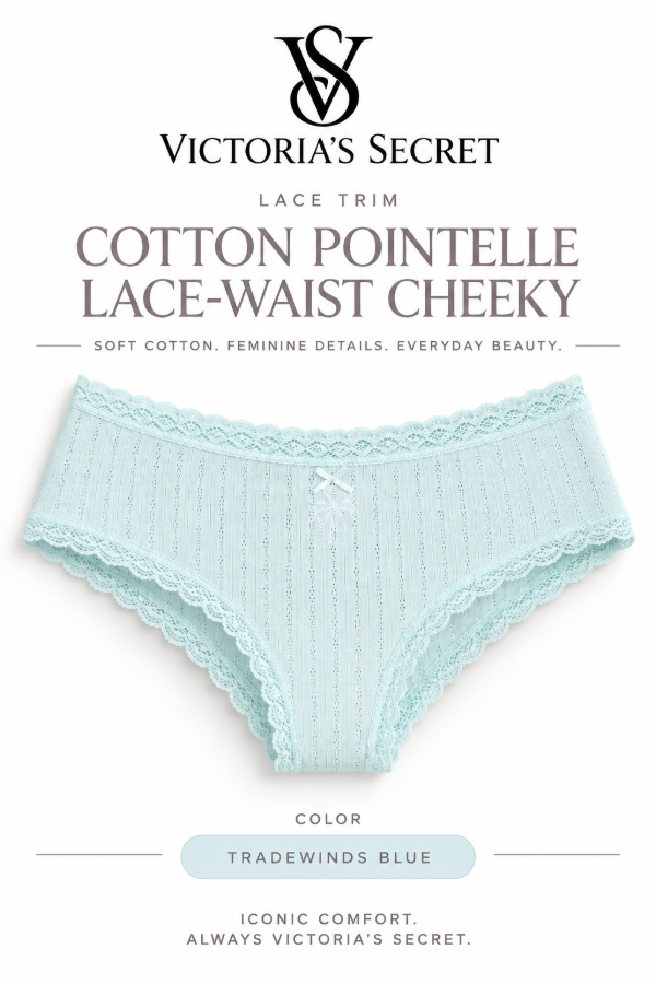 Producto - Talle XL - Cotton Pointelle Lace-Waist Cheeky 66458 - 0