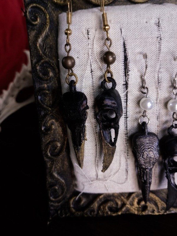 Producto - Aros Raven Skull - 2
