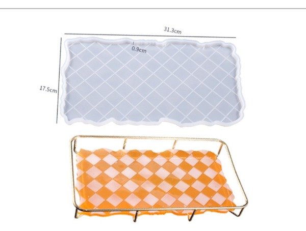 Producto - Molde bandeja rectangular resina