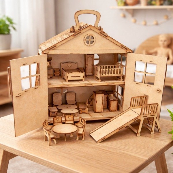 Producto - Casita Valijita para muñecas Pinypon