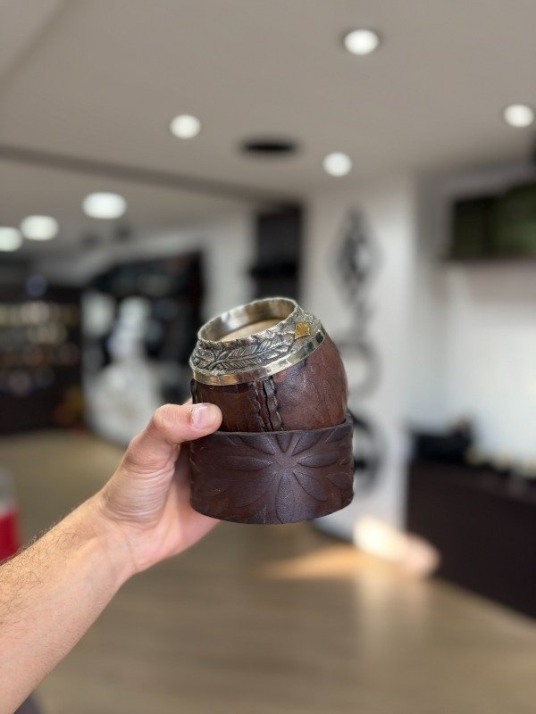 Producto - TORPEDO CRIOLLO EXCLUSIVO CUERO LABRADO PREMIUM MARRON - 2