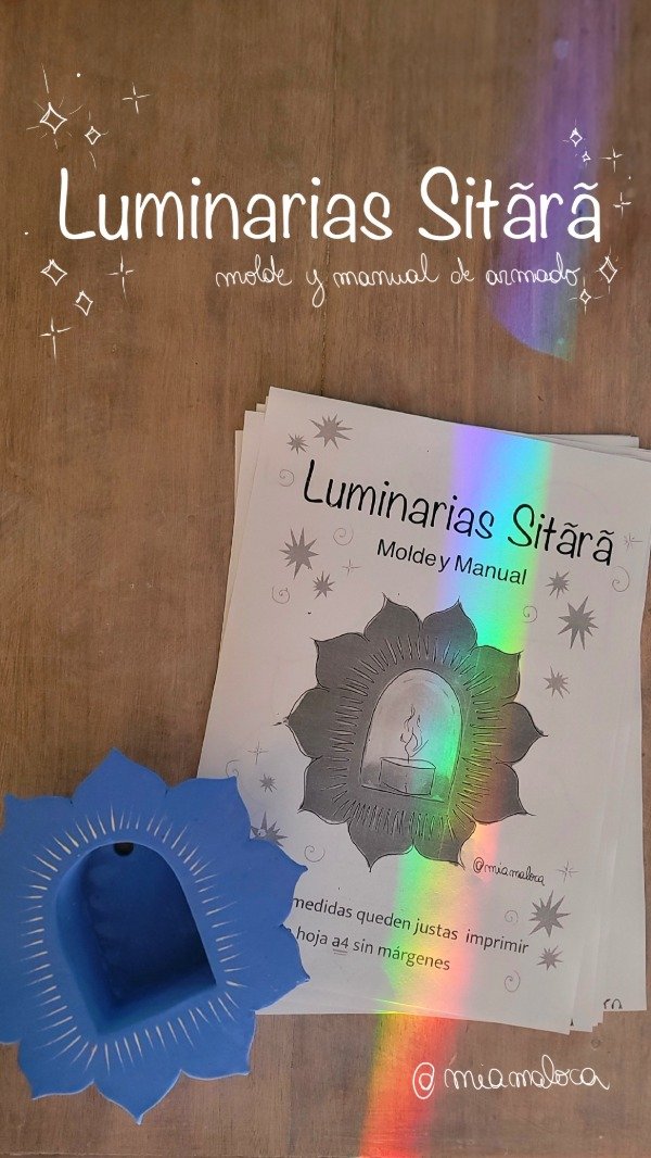 Producto - TUTORIAL ONLINE. Moldes y Manual de armado. Luminarias Sitara