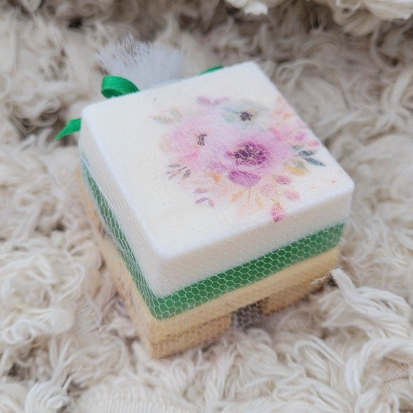 Producto - JABON CUADRADO VERDE DECO