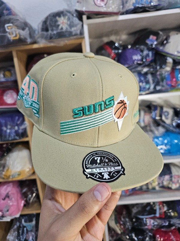 Phoenix Suns 40th Anniversary de Mitchell And Ness, talle 7 1/8