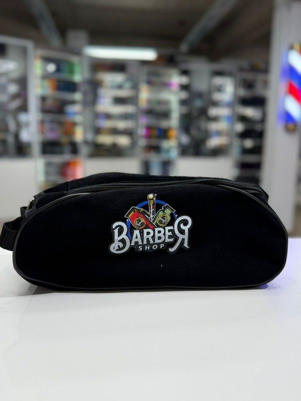 Producto - Bolso gamuza barber Shop negro